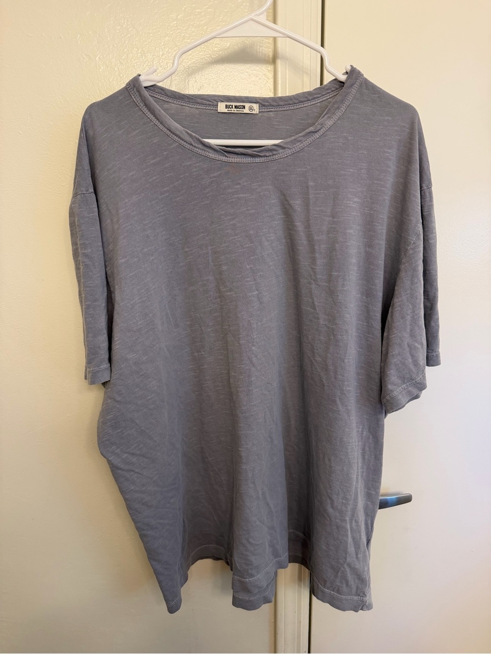 Buck Mason Men’s Gray T Shirt 100% Cotton XXL Crew Neck
